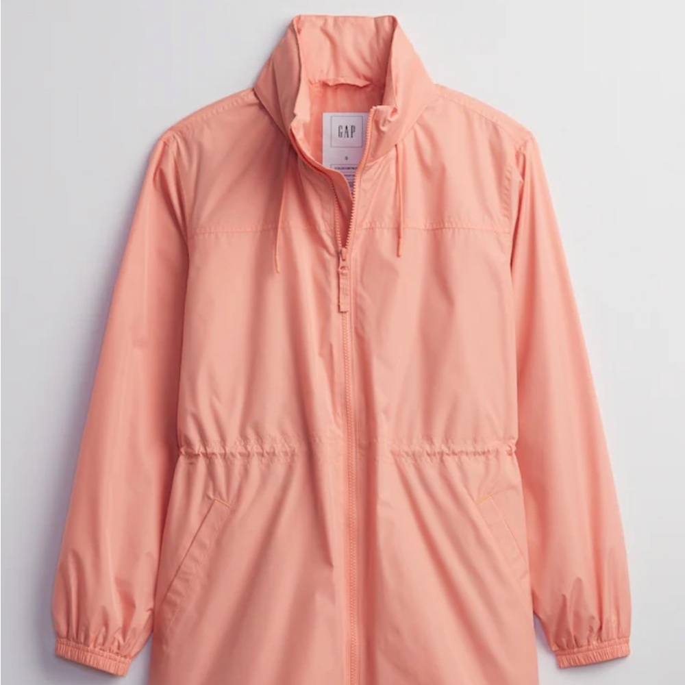NWT Packable Hood Rain Jacket GAP Size Medium Womens - Picture 2 of 8